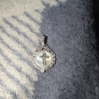 Sterling Silver Christian Cross Medal Pendant - Christianity Religious Jewelry — photo 2