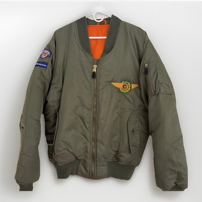 #ad #ad Husqvarna Air Power MA 1 Style Bomber Flight Jacket – Size XXL $99.00