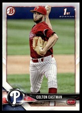2018 Bowman Draft Colton Eastman Philadelphia Phillies #BD-96