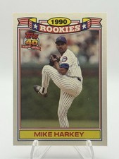 Mike Harkey 1991 Topps Baseball 1990 Rookies Commemorative Set Glossy #11 Cubs