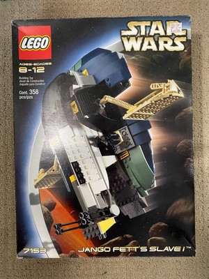 LEGO Star Wars: Jango Fett's Slave 1  7153 (Retired 2002). Comp. w/ Box & Instr.