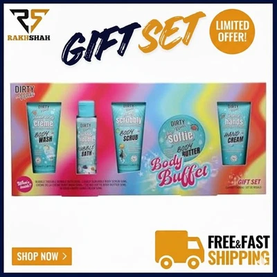 Dirty Works Body Buffet Gift Set – Bath & Body Skincare for Women, Perfect Gift