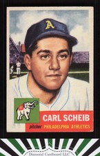 1953 Topps #57 Carl Scheib VG+ g