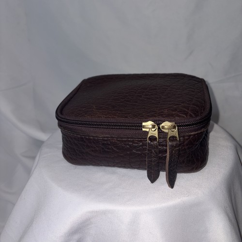Dark Brown Schnee’s, Bozeman, Montana Toiletry Bag Rare!