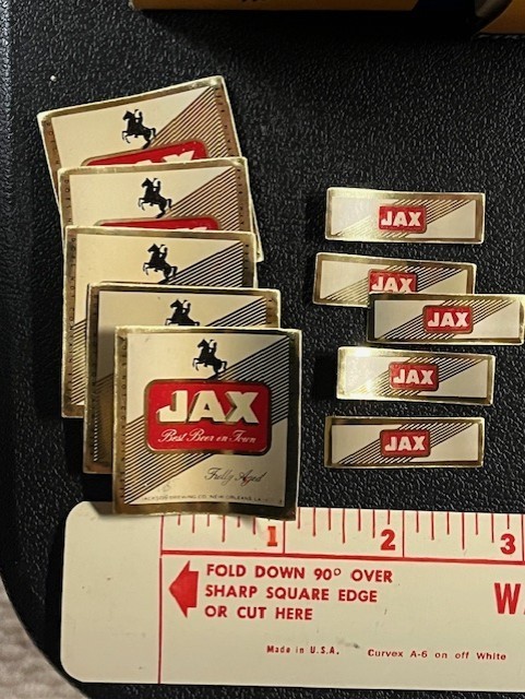 Jax Beer miniature bottle labels Jackson Brewing Co. New Orleans, LA