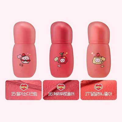 Etude x MANGOMEE Soft Fixing Tint + Wallet Keyring 3Colors Velvet Matte Lip