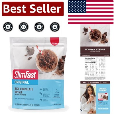 Chocolate Royale Meal Replacement Powder - 23 Vitamins, Fiber Support