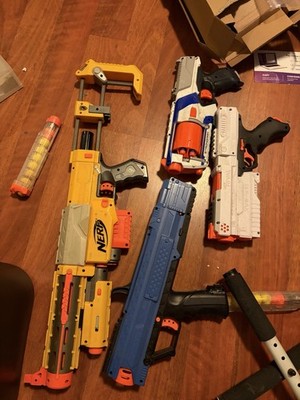 Lot Of Nerf Rival Guns With  Magazine
