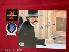Kurt Russell autographed signed Tombstone 8x10 photo Wyatt Earp Beckett COA