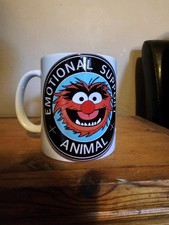 Emotional support Animal the muppets   mug dishwasher Safe free postage