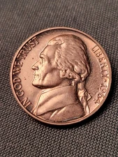 Last Original Design Vintage 1964 Jefferson Nickel Unclear Front Gate Error Rare