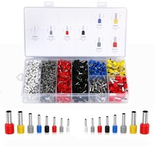1800 PCS Wire Ferrules Kit AWG 2210 Insulated Cord Pin End Terminal Set