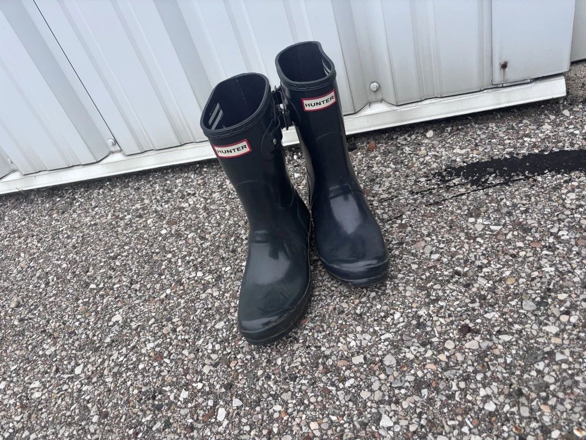 Hunter Original Short Black Boots for Women for sale | eBay