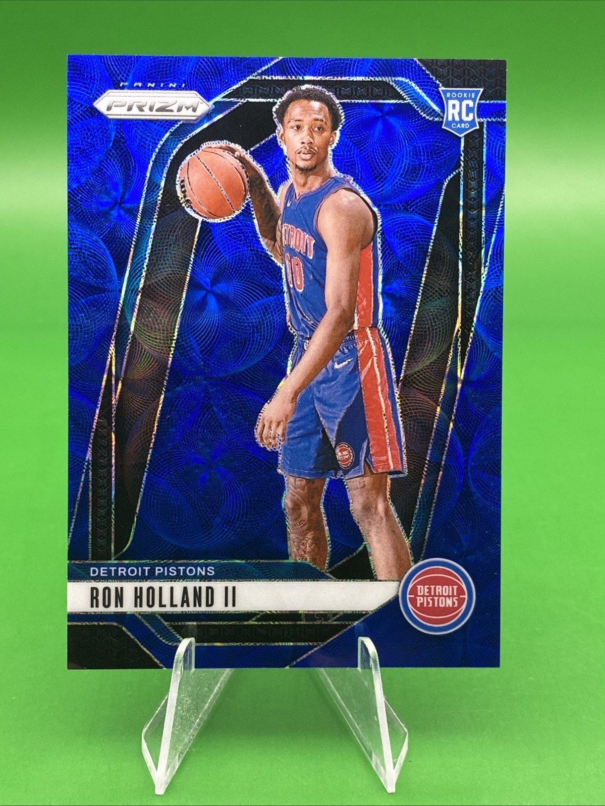 RON HOLLAND II 2024-25 Panini Prizm #269 Blue Choice Rookie RC /49 Pistons