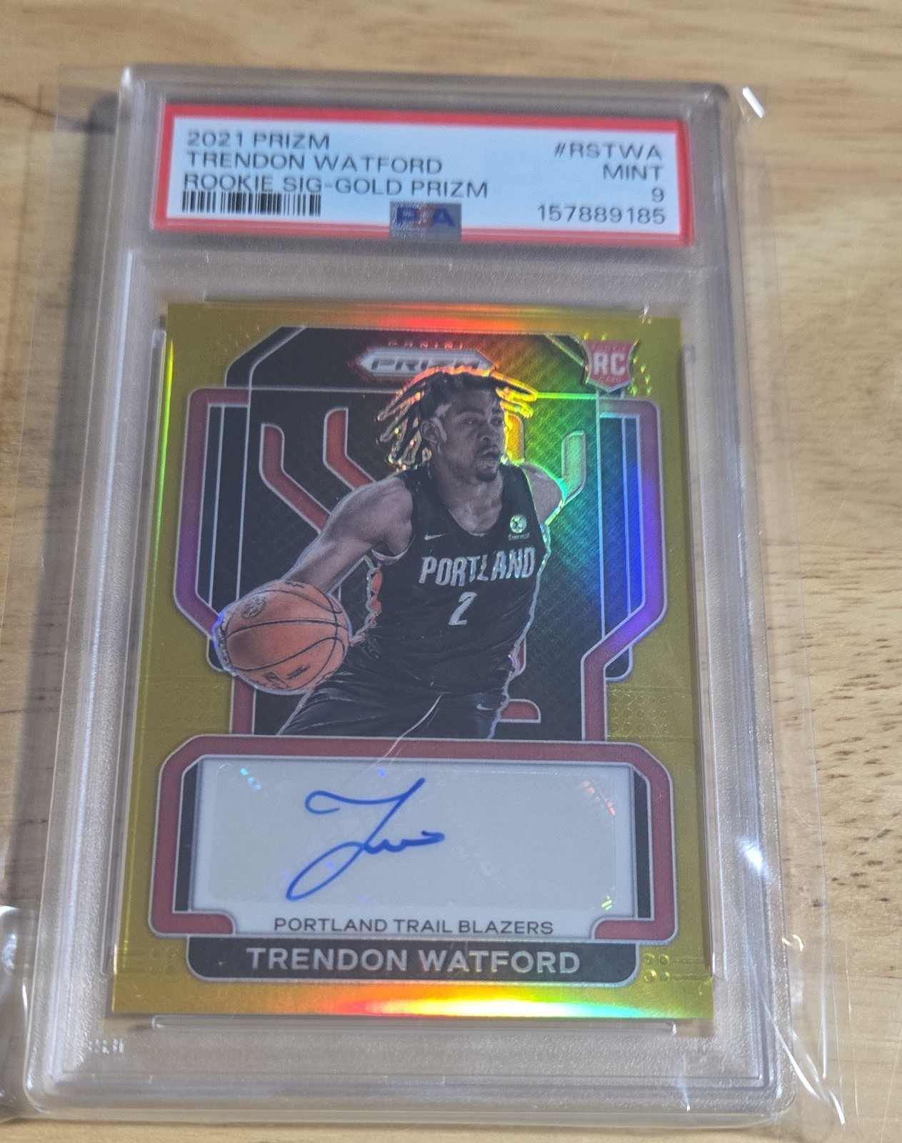 2021-22 Panini Prizm - Rookie Signatures Trendon Watford #RS-TWA Gold Prizm /10