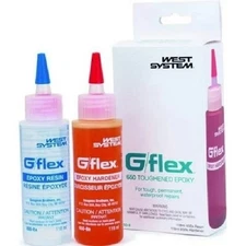 West System 650-8 G/flex Epoxy Resin & Hardener Set – 2 x 4.5oz Bottles