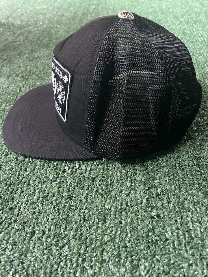 Chrome Hearts CH Hollywood Trucker Hat Black/Black - Image 3 of 4