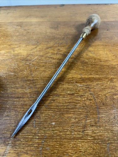 Antique Leather Sewing Awl Sailmaker Needle F. Dick Made In Germany