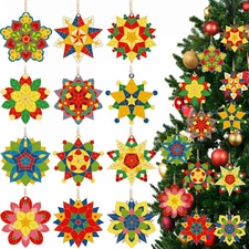 Syhood 24 Pcs Philippine Christmas Tree Parol Ornament Mini Parol... 