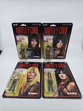 Motley Crue Super7 Reaction Figure Set Vince Neil Nikki Sixx Tommy Lee Mick Mars