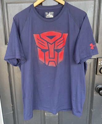 RARE Under Armour x Transformers Autobots Crest Alter Ego T-Shirt Mens Large