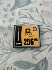 Lexar Media Compact Flash 256MB 12X CF Type-I Memory Card for Digital Cameras