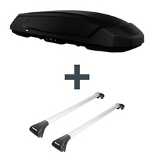 Dachbox Thule Force 3 XXL Sport + Dachträger für Opel Astra G Caravan Typ F35 NP