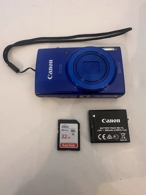 Canon IXUS 180 Digitalkamera Blau 20MP 10x Zoom - Bild 1 von 4