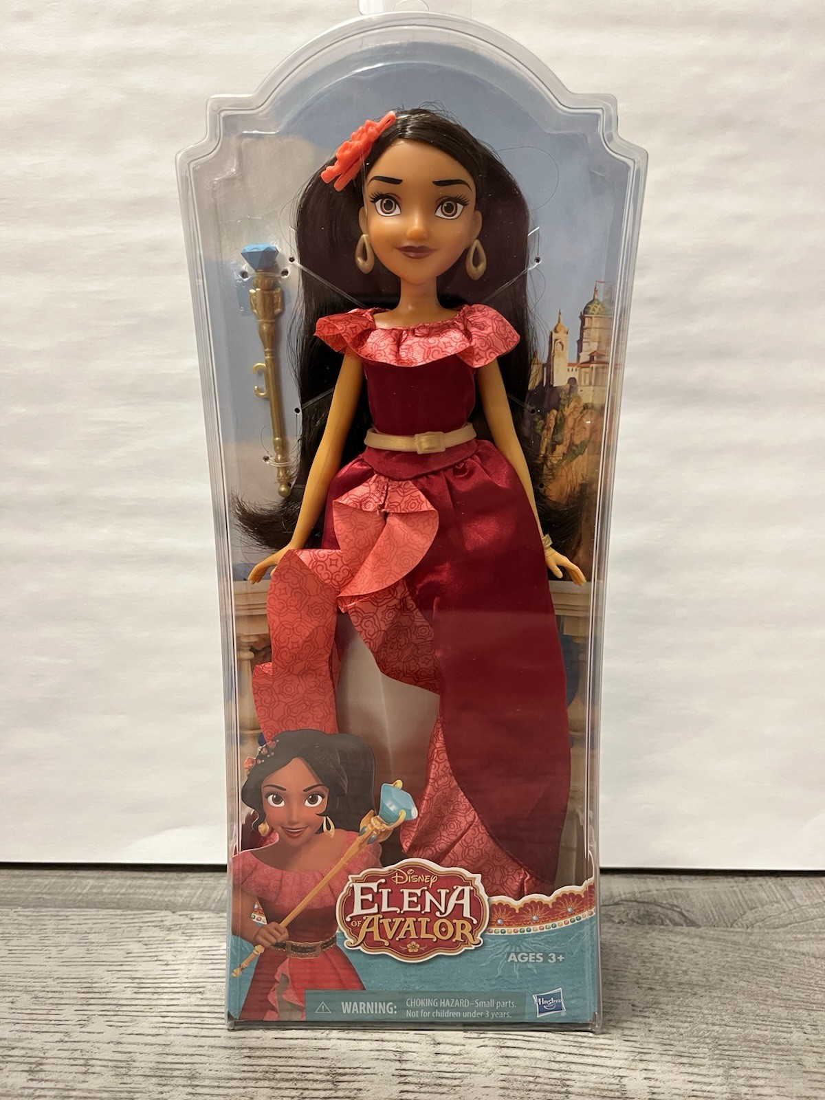 Disney Elena of Avalor Fashion Doll 11in Red Dress Brown Eye