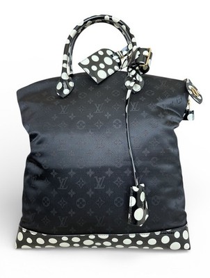 Louis Vuitton Limited Edition Monogram Nylon Infinity Dots Lockit MM Satchel