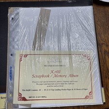 New Dalee Bookbinding Scrapbook Album Refill 8.5x11 Top Loading 10 Pocket Pages