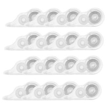 16 Pcs 39.4 Ft Clear Correction Tape, White Wrong Out Tape Roller Bulk for
