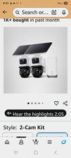 eufy 2-Cam Solar Wireless Wi-Fi Security System HomeBase Night Vision Alexa