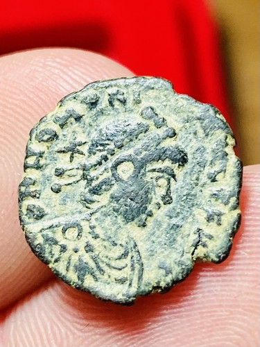 Honorius AE Nummus Antiochia AD 408-423, GLORIA ROMANORVM, EXTREM RARE MINT, XF - Bild 10 von 16