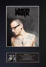 711 Chester Bennington A4 Framed Mounted Autograph Reproduction Signed Photo