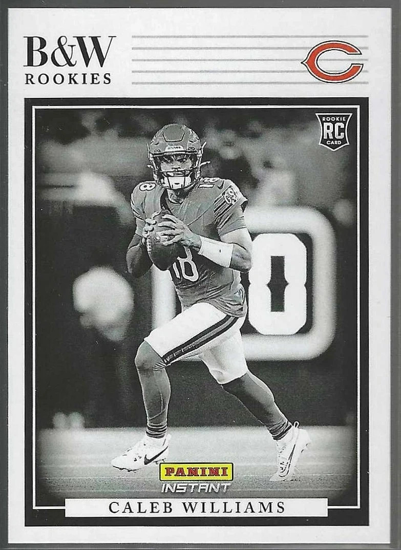 2024 Panini Instant Caleb Williams BLACK & WHITE ROOKIES 1/680 SP Bears #3 RC