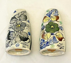 Mexican Tonala Pottery Salt & Pepper Shakers, Original Cork Stoppers VTG — photo 4