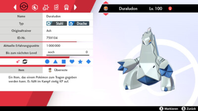 Shiny Duraludon 6IV | LVL 100 | Pokemon Schwert / Schild / Sword / Shield