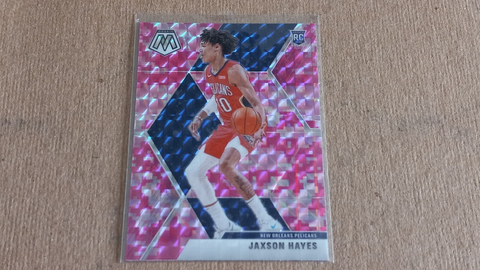 Jaxson Hayes 2019-20 Mosaic Pink Camo Parallel Rookie Card RC #221 Pelicans