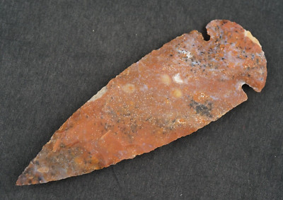 Red Brown 3.9'' Flint Spearhead Head Point Knife Blade Arrowhead B824