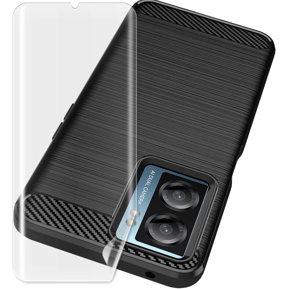 Bubble-Free Hydrogel Screen Protector Carbon Fiber fits OnePlus Nord N300 5G