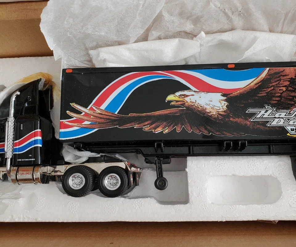 Matchbox Harley Davidson Kenworth 18 Wheeler Die Cast Tractor Trailer KS188SA-M - Image 3 of 4