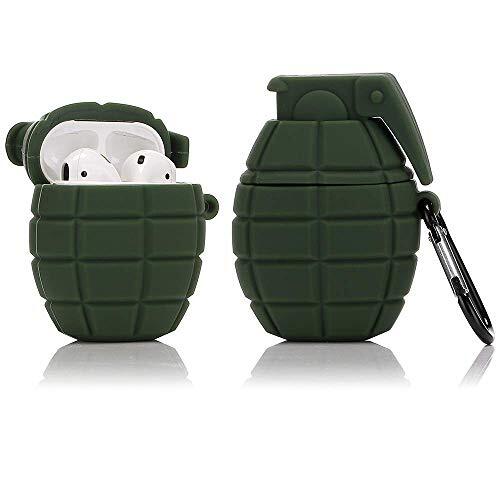 YIGEYI Custodia in Silicone Compatibile con Airpods 1 e 2 Funny Cute (I6c)