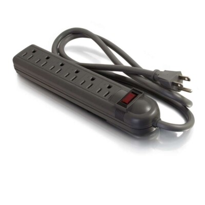 C2G 29300 6-Outlet Power Strip with Surge Suppressor