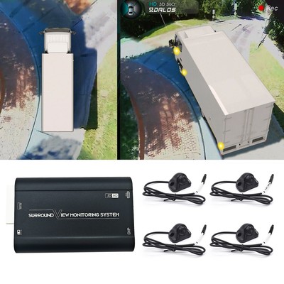 For 7～14 meters Truck SZDALOS HD 3D 360 Bird View camera