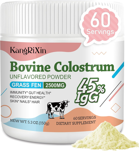 Bovine Colostrum Supplement Powder - 45% Igg 2500 Mg Grass Fed Colostrum Powder, - Picture 9 of 12