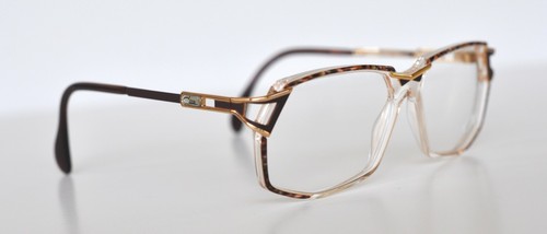 Anteojos Cazal Vintage - Nuevo de Edición - Modelo 371 - Col. 844 - Oro y Mármol Púrpura Oscuro - Imagen 2 de 3