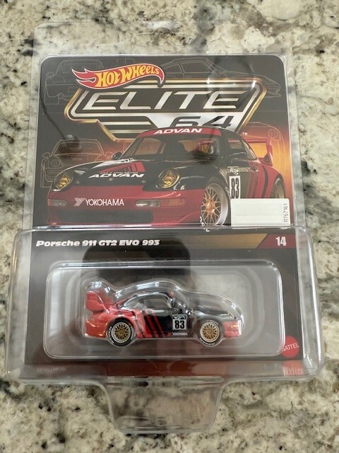Hot Wheels Elite 64 Porsche 911 GT2 EVO 993 1:64 Scale HWR94