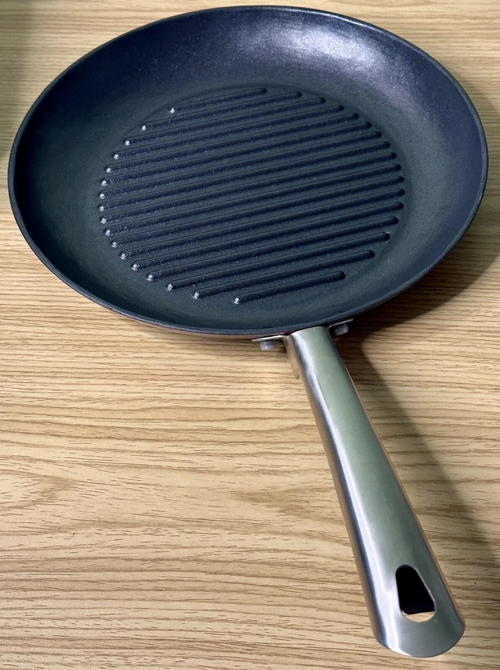 Cooks Essentials 11" Lila Emailliert Beschichtet Antihaft Gusseisen Grill Pfanne - Bild 3 von 4