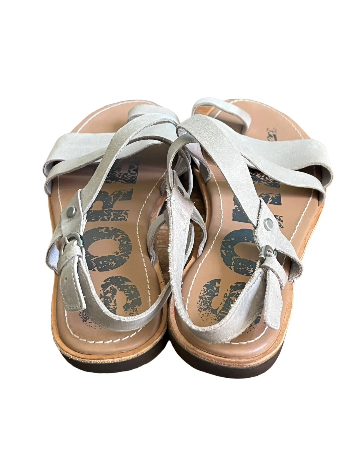 sorel ella criss cross leather shoes